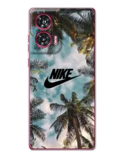 Чехол для Motorola Edge 50 Fusion с картинкой «Тропический принт Nike» Чехол для Motorola Edge 50 Fusion с картинкой «Тропический принт Nike»