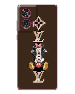 Чехол для Motorola Edge 50 Fusion с картинкой «LV и Микки Маус»