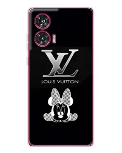 Чехол для Motorola Edge 50 Fusion с картинкой «LV и Минни Маус»
