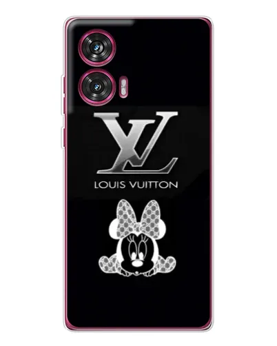 Чехол для Motorola Edge 50 Fusion с картинкой «LV и Минни Маус»