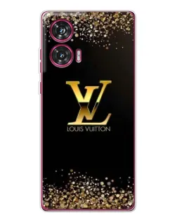 Чехол для Motorola Edge 50 Fusion с картинкой «LV — золотые искры»