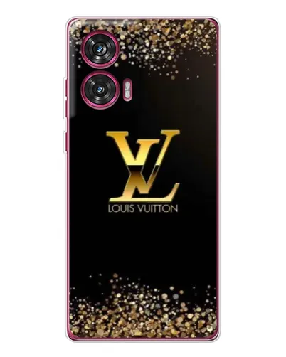 Чехол для Motorola Edge 50 Fusion с картинкой «LV — золотые искры»