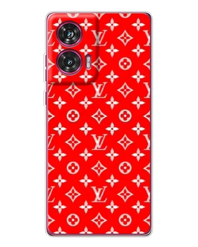 Чехол для Motorola Edge 50 Fusion с картинкой «Яркий паттерн LV»