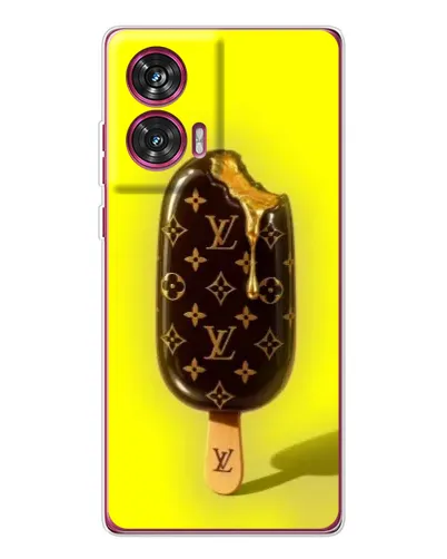 Чехол для Motorola Edge 50 Fusion с картинкой «Мороженое от LV»