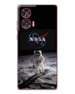 Чохол для Motorola Edge 50 Fusion з картинкою «Астронавт на Місяці»