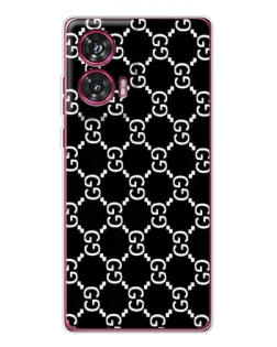 Чехол для Motorola Edge 50 Fusion с картинкой «Gucci — сетчатый паттерн»