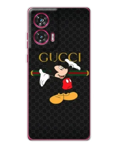 Чехол для Motorola Edge 50 Fusion с картинкой «Микки Маус Gucci»