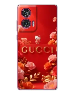 Чехол для Motorola Edge 50 Fusion с картинкой «Gucci — золотой сад»