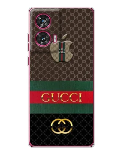 Чехол для Motorola Edge 50 Fusion с картинкой «Gucci — брендированный десерт»