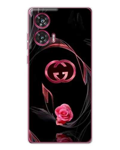 Чехол для Motorola Edge 50 Fusion с картинкой «Gucci — неоновая роза»
