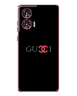Чехол для Motorola Edge 50 Fusion с картинкой «Gucci — красный градиент»