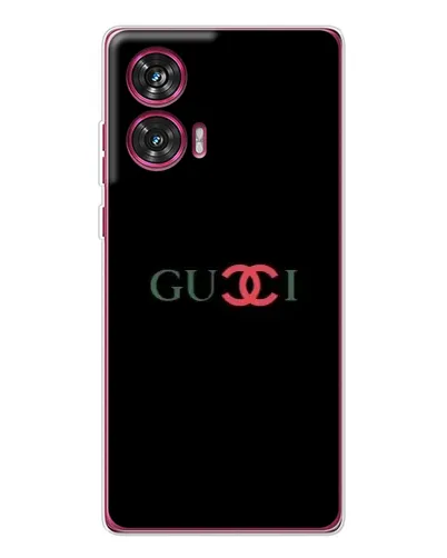 Чехол для Motorola Edge 50 Fusion с картинкой «Gucci — красный градиент»