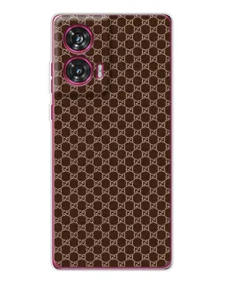 Чехол для Motorola Edge 50 Fusion с картинкой «Gucci — шоколадная сетка»