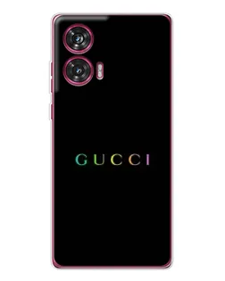 Чехол для Motorola Edge 50 Fusion с картинкой «Gucci — неоновый минимализм»