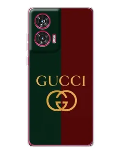 Чехол для Motorola Edge 50 Fusion с картинкой «Gucci — темно-зеленый градиент»