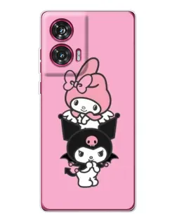 Чехол для Motorola Edge 50 Fusion с картинкой «My Melody и Kuromi»