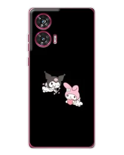 Чехол для Motorola Edge 50 Fusion с картинкой «My Melody и Kuromi»