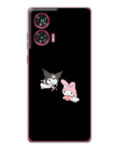 Чехол для Motorola Edge 50 Fusion с картинкой «My Melody и Kuromi»