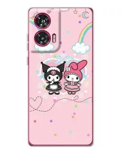Чехол для Motorola Edge 50 Fusion с картинкой «My Melody и Kuromi»