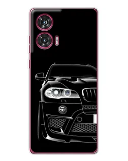 Чохол для Motorola Edge 50 Fusion з картинкою «Темний силует BMW»