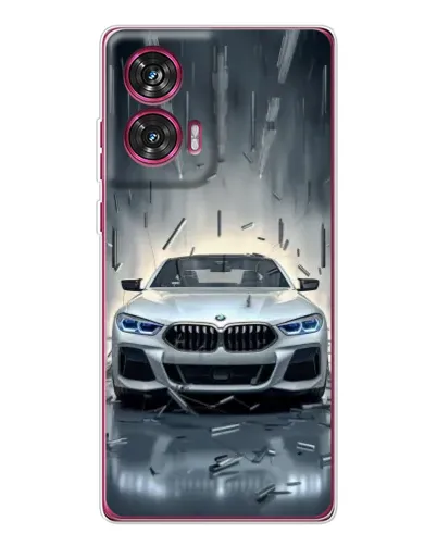 Чохол для Motorola Edge 50 Fusion з картинкою «BMW у світлі фар» Чохол для Motorola Edge 50 Fusion з картинкою «BMW у світлі фар»