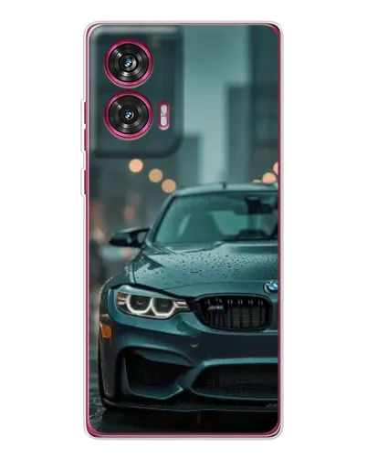 Чохол для Motorola Edge 50 Fusion з картинкою «BMW у вогнях міста» Чохол для Motorola Edge 50 Fusion з картинкою «BMW у вогнях міста»