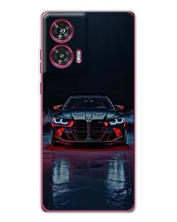 Чохол для Motorola Edge 50 Fusion з картинкою «BMW на мокрій дорозі»