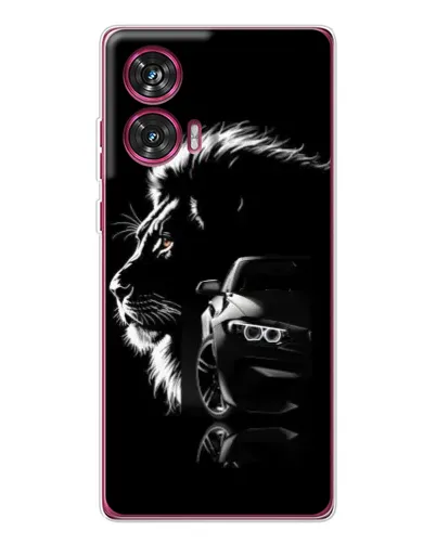 Чохол для Motorola Edge 50 Fusion з картинкою «BMW та лев» Чохол для Motorola Edge 50 Fusion з картинкою «BMW та лев»