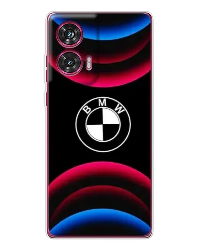 Чохол для Motorola Edge 50 Fusion з картинкою «Логотип BMW та неонові дуги» Чохол для Motorola Edge 50 Fusion з картинкою «Логотип BMW та неонові дуги»