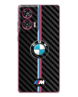 Чохол для Motorola Edge 50 Fusion з картинкою «Емблема BMW та карбон»