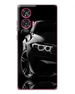 Чохол для Motorola Edge 50 Fusion з картинкою «Чорна BMW — профіль»