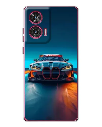 Чехол для Motorola Edge 50 Fusion с картинкой «BMW — огни неона» Чехол для Motorola Edge 50 Fusion с картинкой «BMW — огни неона»