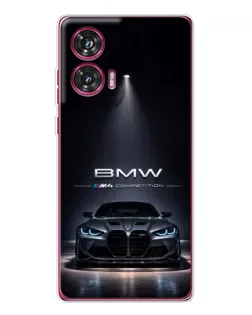 Чохол для Motorola Edge 50 Fusion з картинкою «BMW крізь нічне місто»