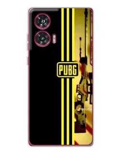 Чехол для Motorola Edge 50 Fusion с картинкой «PUBG — камуфляжный шлем»