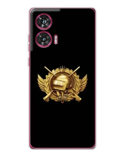 Чехол для Motorola Edge 50 Fusion с картинкой «PUBG — оранжевый градиент»