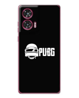 Чехол для Motorola Edge 50 Fusion с картинкой «PUBG — классический лого»