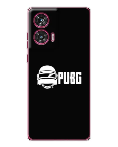 Чехол для Motorola Edge 50 Fusion с картинкой «PUBG — классический лого»
