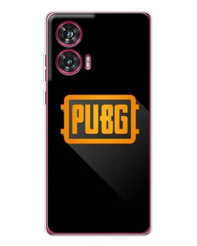 Чехол для Motorola Edge 50 Fusion с картинкой «PUBG — рамка лого»