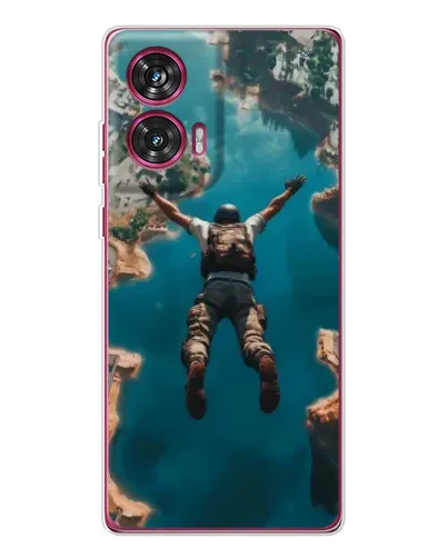 Чехол для Motorola Edge 50 Fusion с картинкой «PUBG — свободное падение»