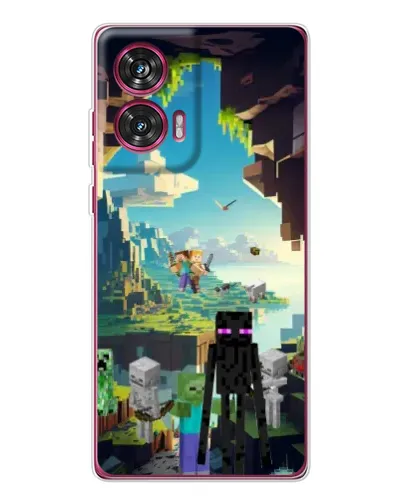 Чехол для Motorola Edge 50 Fusion с картинкой «Эндермен в лесу» Чехол для Motorola Edge 50 Fusion с картинкой «Эндермен в лесу»