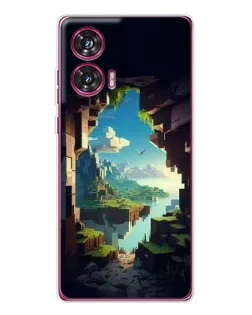 Чехол для Motorola Edge 50 Fusion с картинкой «Вид из пещеры»