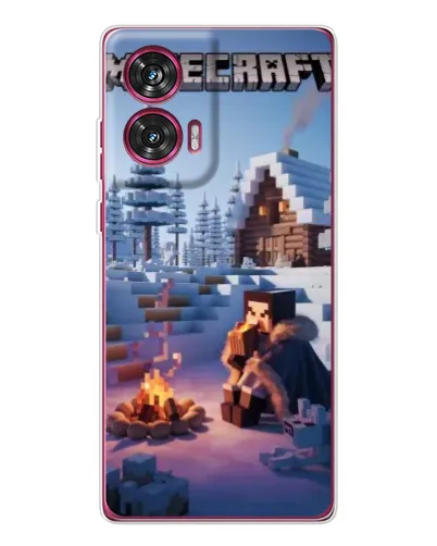 Чехол для Motorola Edge 50 Fusion с картинкой «Зимний Minecraft» Чехол для Motorola Edge 50 Fusion с картинкой «Зимний Minecraft»