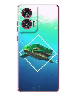 Чохол для Motorola Edge 50 Fusion з картинкою «Черепаха Minecraft» Чохол для Motorola Edge 50 Fusion з картинкою «Черепаха Minecraft»