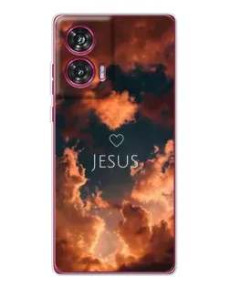 Чехол для Motorola Edge 50 Fusion с картинкой «Сияние Имени Jesus»