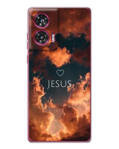 Чехол для Motorola Edge 50 Fusion с картинкой «Сияние Имени Jesus»