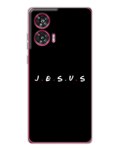 Чехол для Motorola Edge 50 Fusion с картинкой «Точки веры J.E.S.U.S.»