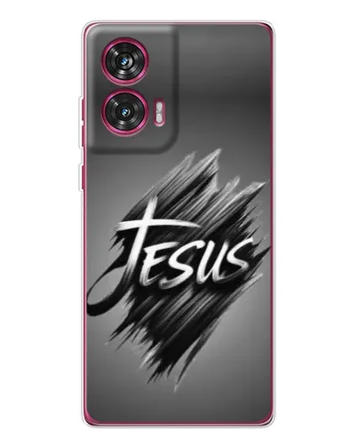 Чехол для Motorola Edge 50 Fusion с картинкой «Надпись Jesus Graffiti»