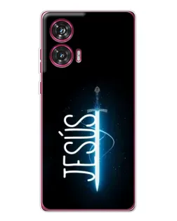 Чехол для Motorola Edge 50 Fusion с картинкой «Меч Духа Jesus»