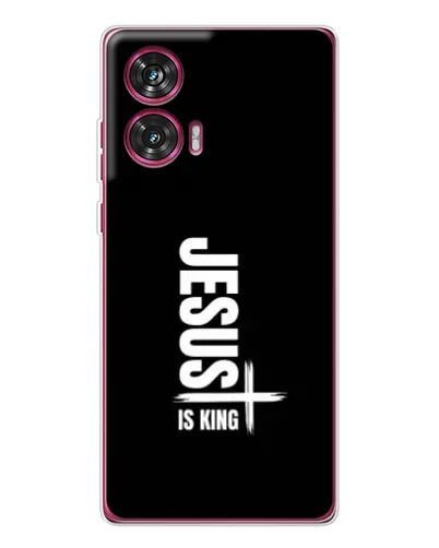 Чехол для Motorola Edge 50 Fusion с картинкой «Вертикаль веры Jesus»