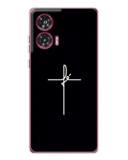 Чохол для Motorola Edge 50 Fusion з картинкою «Тонкий хрест»
